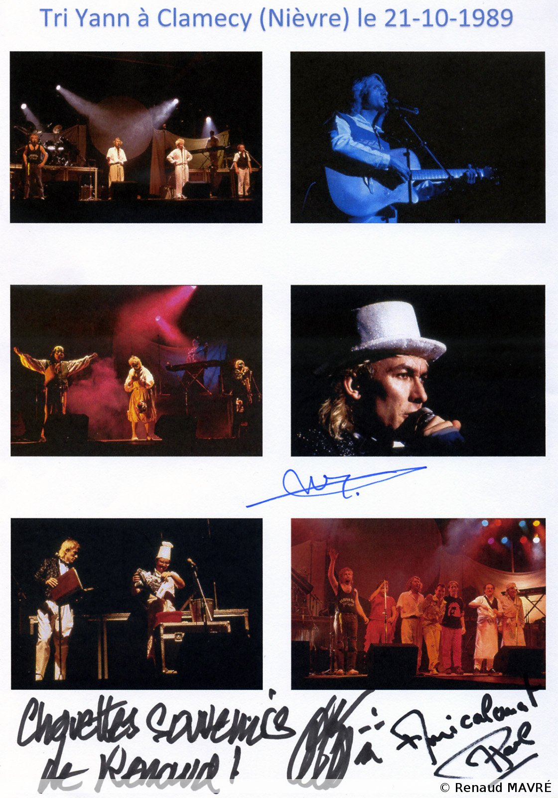 Autographes sur photos de Clamecy